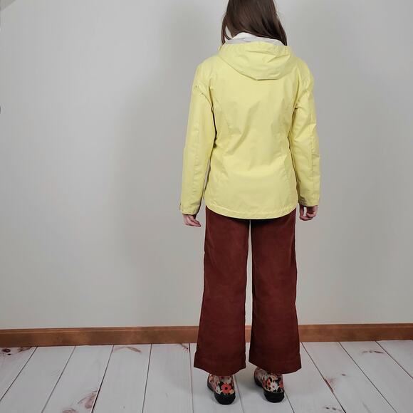 Avalanche Butter Yellow Zip Up Rain Jacket Windbreaker Womens Medium - Picture 4 of 12